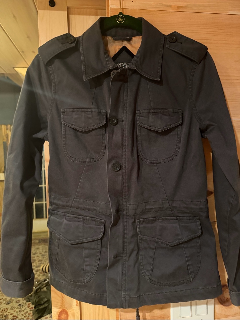 Lucky Brand Women's Navy Military Field Jacket